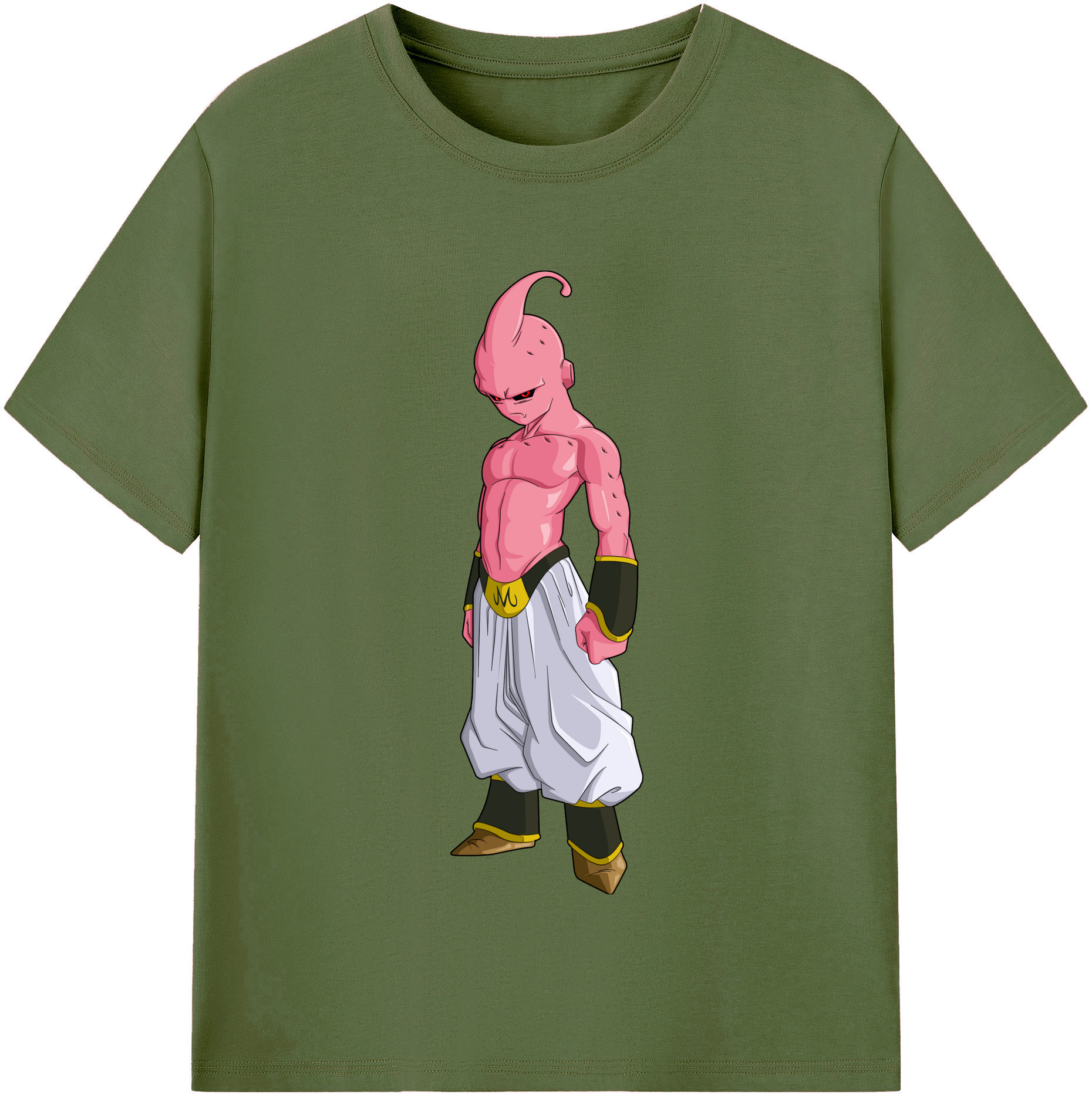 （画像用） ドラゴンボール 魔人ブウ DRAGON BALL Majin Buu 綿100％半袖Tシャツ（フロントプリント）